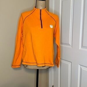 Clemson Tigers Castles Sport Fleece Raglan Omni-Shade Quarter-Zip Jacket Size XL